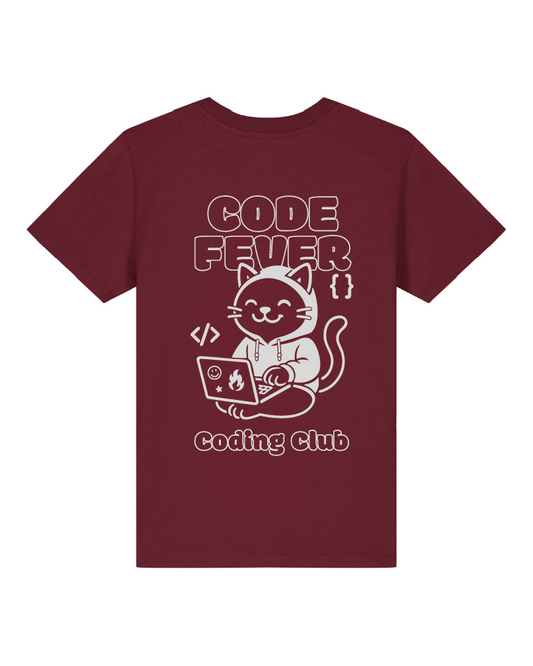 T-shirt - Coding Kitten (bordeaux)