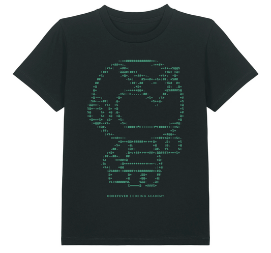 T-shirt - Robo ASCII (zwart)