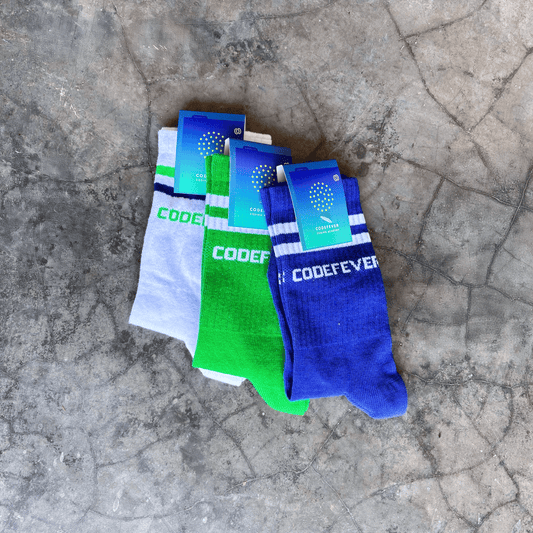 Sokken - Combipack (wit-groen-blauw)