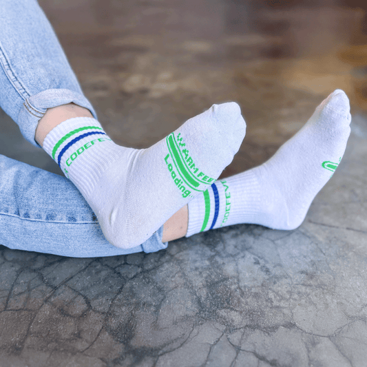 Sokken - Warm feet loading (wit)