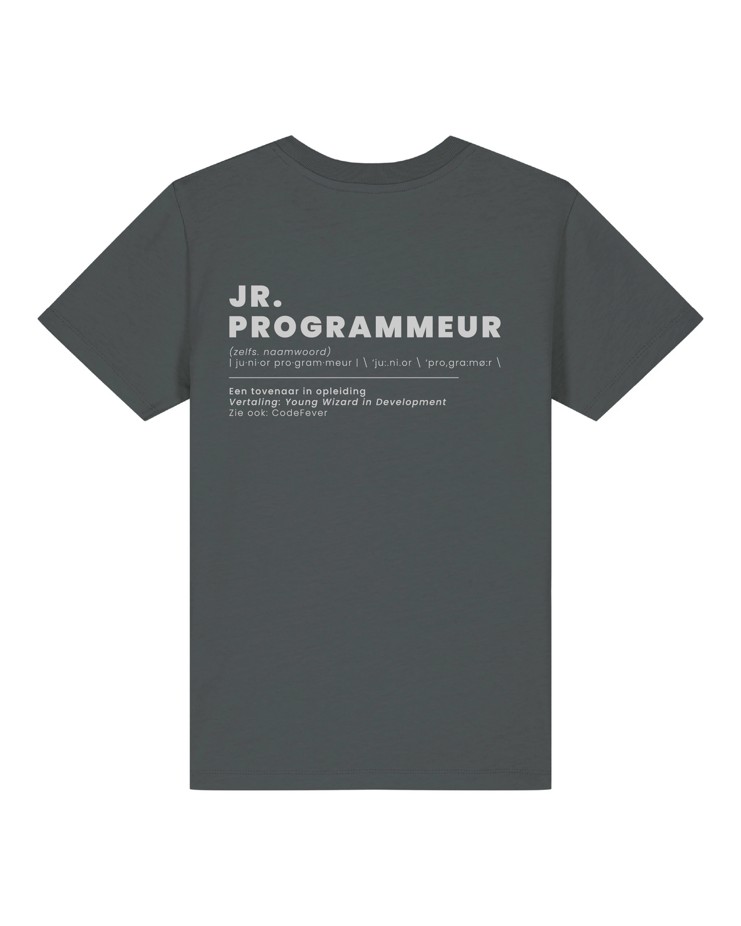 T-shirt - Junior Programmeur (antraciet)